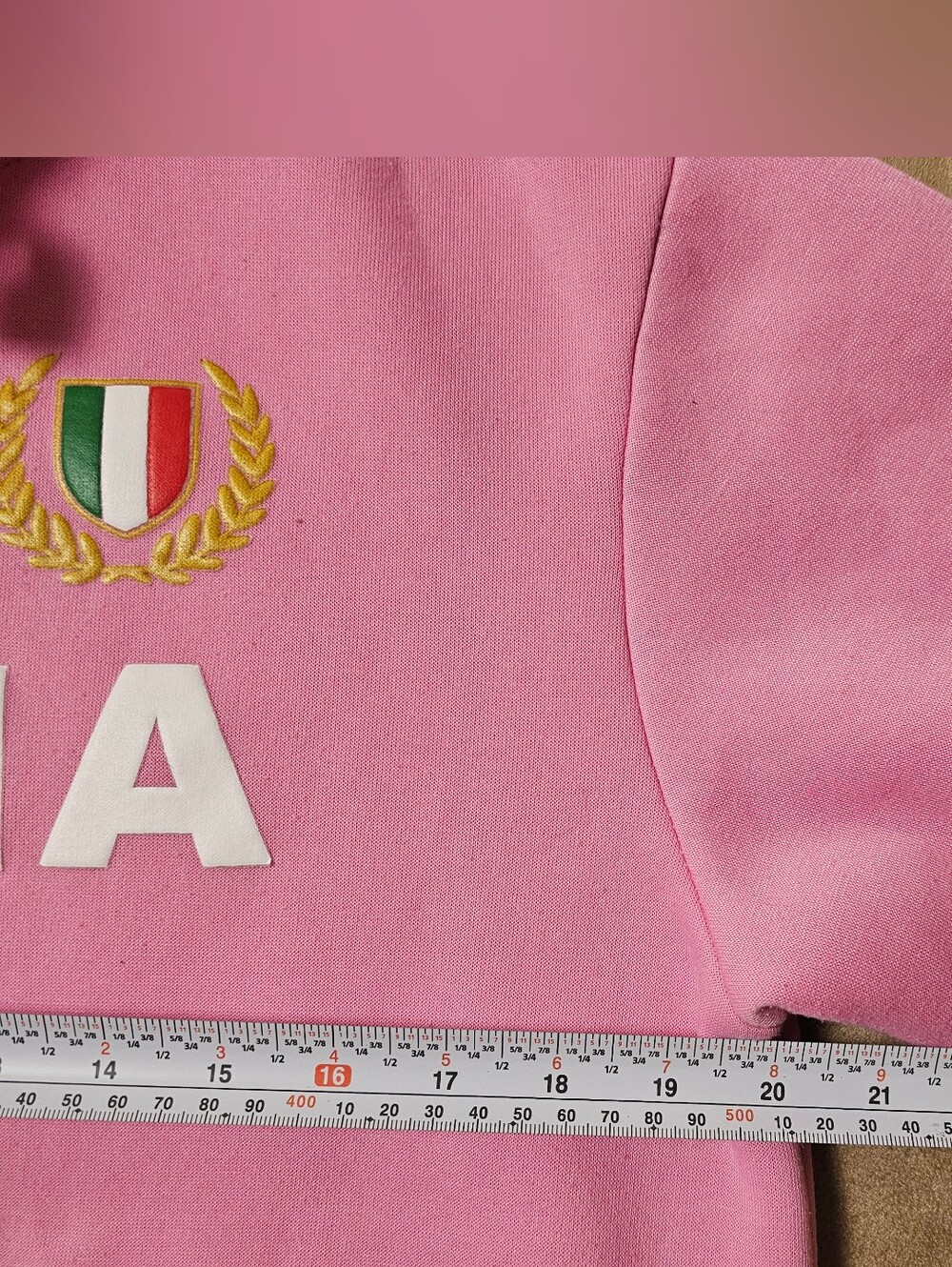 C.h.i.p. ITALIA Pink Hoodie with Drawstring -M - Picture 7 of 9